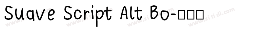 Suave Script Alt Bo字体转换
